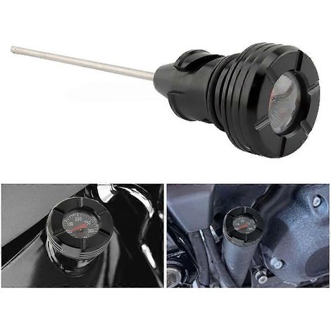 Capteur auto Motorcycle Oil Dipstick Oil température Dipstick pour Harley Softail Slim FLDE Breakout Sport Glide 2018 – 2024 Black (1/5)