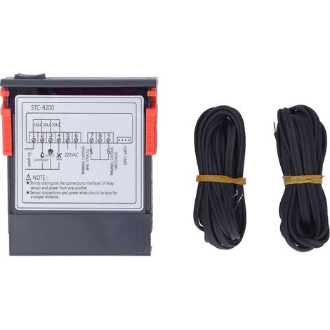 Thermostat Numérique Intelligent Contrôle Température Réfrigération Dégivrage Alarme -50℃ à 50℃ 220VAC (1/5)