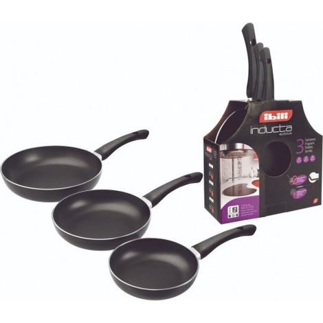 Set sartenes Ibili aluminio antiadherente 18 20 24 cm