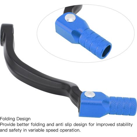 Motocross-Schalthebel – CNC-gefrästes, eloxiertes Aluminium – Modell 125-505 Blau – Leicht und robust (1/5)
