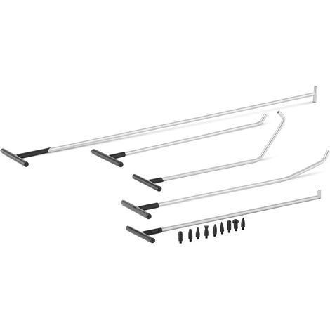 Kit rimozione ammaccature senza vernice - 5 aste - attrezzi officina garage acciaio inox auto140006577