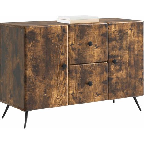 Maison Exclusive - Credenza Rovere Fumo 89 x 34,5 x 60 cm Legno ingegnerizzato