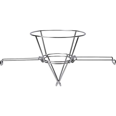Soporte para filtro de aceite de 25 cm (10 pulgadas), fabricado en acero inoxidable 304, con brazos plegables, ideal para freidoras y jarabe de arce. Colador de aceite de cocina y soporte para filtro 