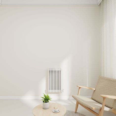Stech Homes 600x425mm White Traditional 3 Column Horizontal Cast Iron Style Central Heating Radiator