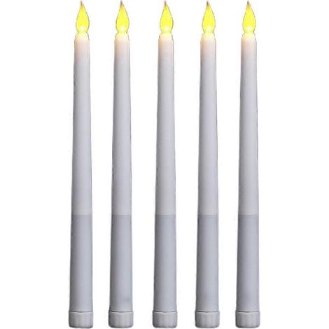 5 Stück flammenlose LED-Stabkerzen für die Tischdekoration bei Geburtstagsfeiern
