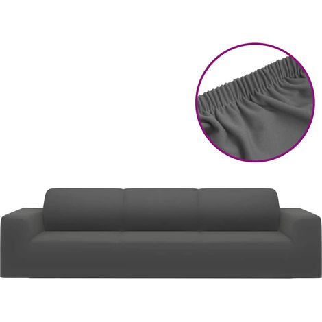 vidaXL Fodera Elasticizzata Divano 4 Posti Jersey Poliestere