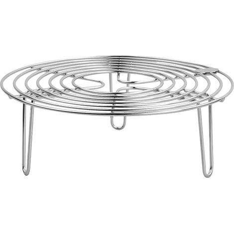 Stainless Steel Steaming Rack, Cooling Rack for Round Cooking Steamer, Rack Supports for Cooking Roast Cooking (20 x 7 cm) (1/5)