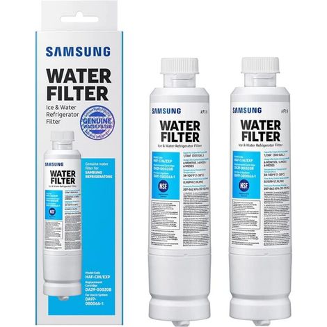 Filtro de agua de repuesto para refrigerador, compatible con Samsung DA29-00020B, DA97-08006A-1, HAF-CIN/EXP, paquete de 2 unidades.