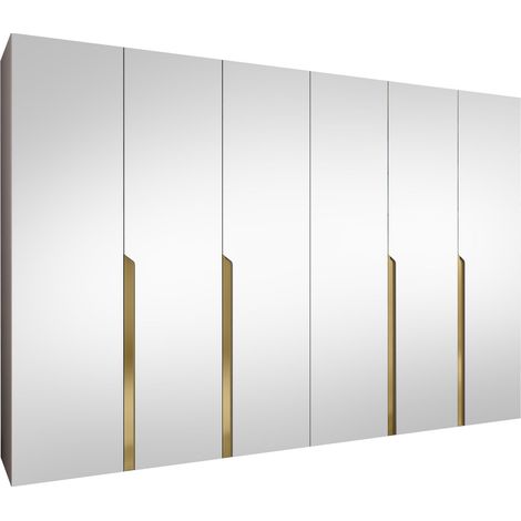 Armoire Hartford 593, Cachemire, 202x300x52cm, Portes d'armoire: Avec des charnières, Nombre d'étagères: 0