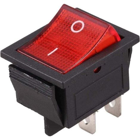 interruttori a levetta, XU, interruttore luce rossa on/off (rosso), prodotto di qualità superiore, durevole e affidabile, materiali selezionati, conforme agli standard, soddisfazione garantita-Crezuo