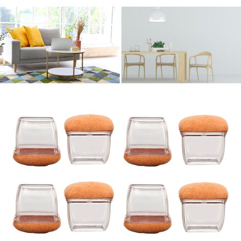 Nouveau style 2022, ensemble de 8 pièces : protège-pieds de chaises et de tabourets, silencieux et résistants à l’usure, pour pieds de chaises et de tables. Protection renforcée pour pieds de table. G (1/5)