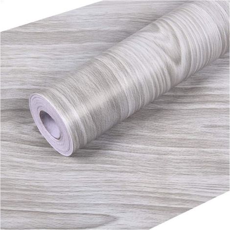 Adhésif vinyle gris mat pour plan de travail, cuisine, armoire, mur, table, porte, bureau – rouleau de 45 cm x 10 m, autocollant imperméable et résistant. (1/5)