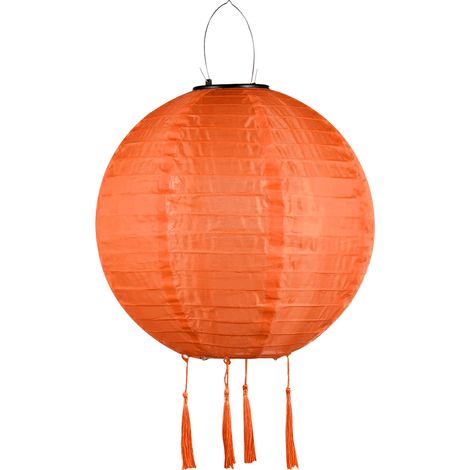 Farol solar LED para exteriores, colgante, 200 mm / 8 pulgadas, resistente al agua IP65, batería integrada de 600 mAh, ideal para decorar jardines, patios, bodas y fiestas. (1/5)