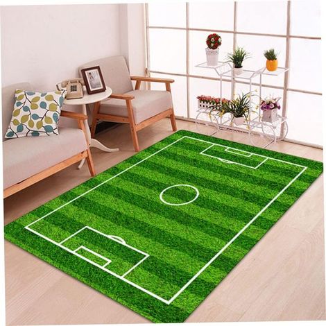 Tapis de sol en flanelle pour chambre d'enfant, tapis de jeu, tapis de sol en flanelle pour terrain de football, idéal pour la décoration intérieure (1/4)