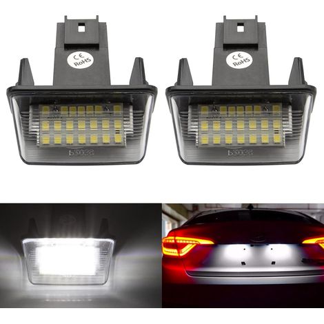 Lntyq Éclairage Lumière Plaque D'immatriculation Arrière pour 206 207 307 308 406 407 Partner C3 C4 C5 Berlingo 6340A3 6340.A3