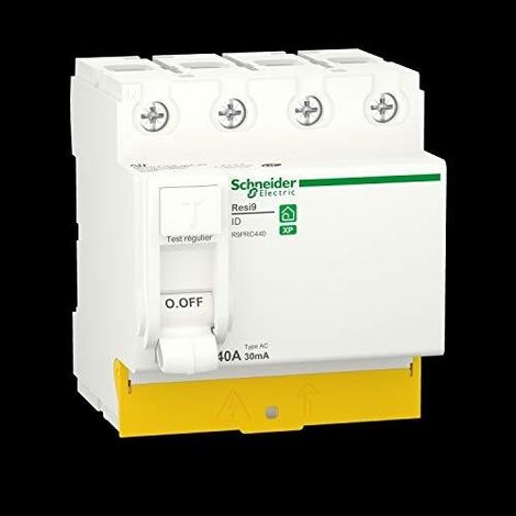 Schneider Electric Resi9 Interruptor diferencial blanco 30mA