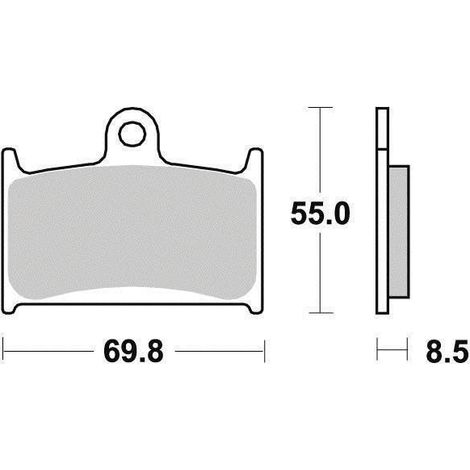 Plaquette de frein Semi-Métal Eco-Friction Route - R90