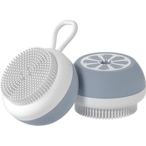 Brosse de bain en silicone pour animaux de compagnie, massage, gris (1/5)