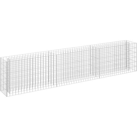 Maison Exclusive - Gabbione Letto Rialzato in Acciaio Zincato 270x30x60 cm