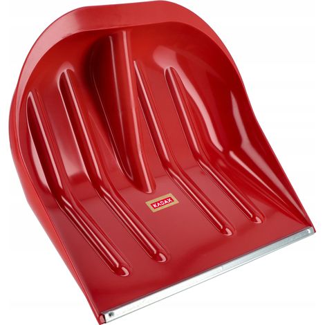 KADAX Schneeschieber, 44,5 x 38,5 cm, Schneeschaufel ohne Stiel, 1, Rot (1/5)