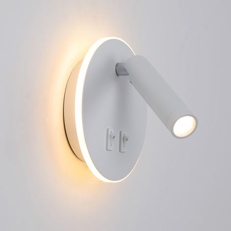 Italux Furla Applique murale de lecture blanche 3000K blanc chaud 2xLED (1/3)