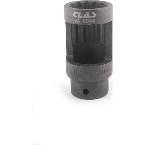 Douille 28mm 12pans L.78mm 1/2'' CrV - SA 0084 - CLAS Equipements