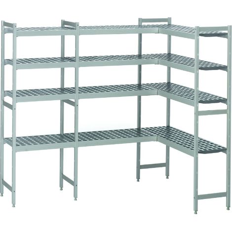 Rayonnage en L pour Chambre Froide 4 Niveaux - Nosem
