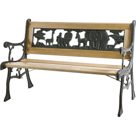 Garden Siena 598 843 - i Bambini Panca da Giardino con Un Design in ghisa Animale (82 x 41 cm)