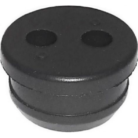 Gommino passatubo a 2 fori UNIVERSALE Ø interno 18.0 mm altezza 12 mm