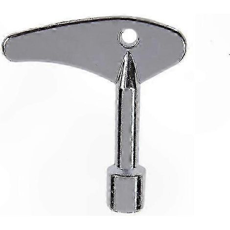 Clé triangulaire pour vanne d'ascenseur et accès armoire électrique, outil de dépannage multifonction, acier robuste, format compact, usage technique professionnel (1/5)