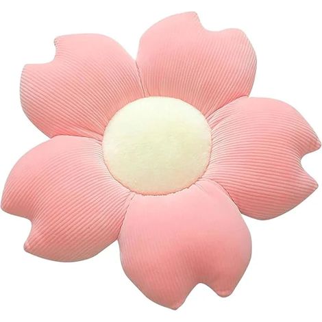 Filiyano-/EA/Coussin de sol en peluche en forme de fleur pour enfants, coussin décoratif en peluche en forme de fleur, coussin d'assise confortable en (1/2)