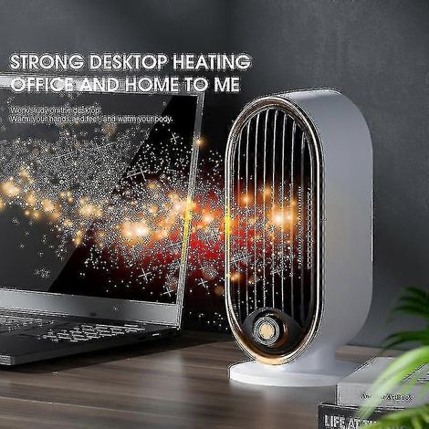 Mini chauffage électrique portable 800 W, ventilateur de bureau PTC, souffleur d'air chaud, appareil de chauffage pour la maison et le bureau en hiver (1/5)