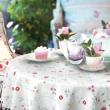 d-c-table Manhattan bella runde Tischdecke crème 150 cm