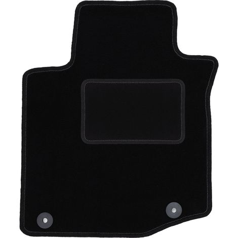 Fahrermatte aus Velours für: Peugeot 108 Schrägheck (ab 2014) schwarz