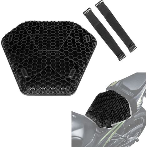 Coussin d'gel AC2 pour BMW R 1250 R / RS / RT TPE gel confort L noir