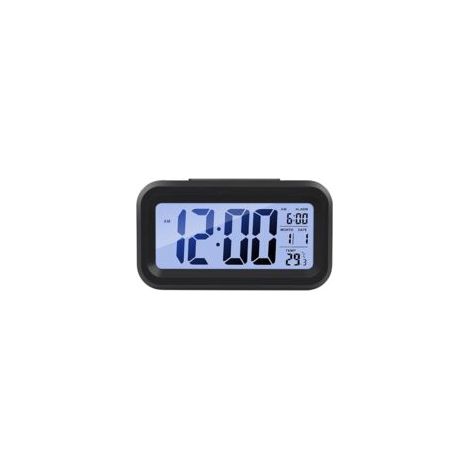 Crezuo Smart Digitalwecker mit Nachtlicht und Innentemperaturanzeige