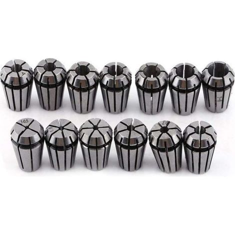 ER11 13-teiliges Federklemmenset (1-7 mm) für CNC-Gravier- und Schleifmaschinen (1/5)