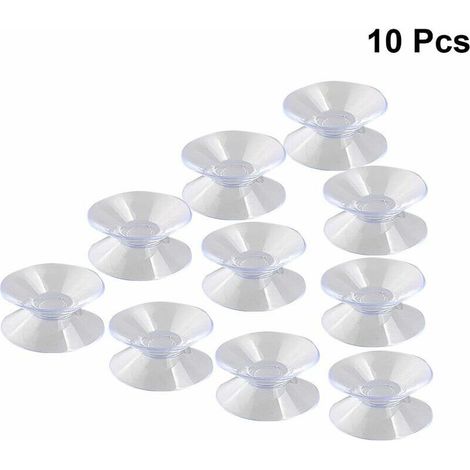 Pack of 100 Double-Sided Suction Cup Pads – Sucker Pads for Glass, Plastic – 30 mm Wide (1/5)