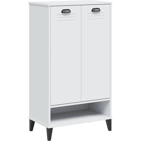 Armoire à chaussure Meuble à chaussures VIKEN blanc bois d'ingénierie (1/5)