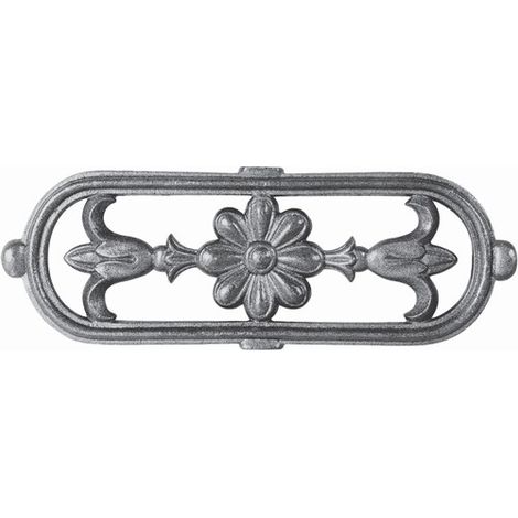 Frise en fonte motif floral pour appui de fenêtre ou garde-corps - Hauteur 110mm Largeur 310mm - Double face - DECO FER FORGE