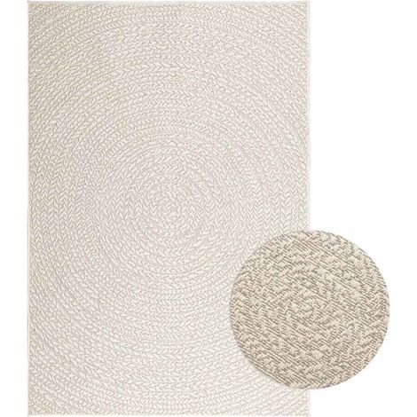 Teppich ZIZUR Creme 120x170 cm Jute-Optik Indoor und Outdoor (1/5)