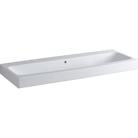 Geberit iCon Waschtisch 120x48,5cm weiß, ohne Hahnlöcher,