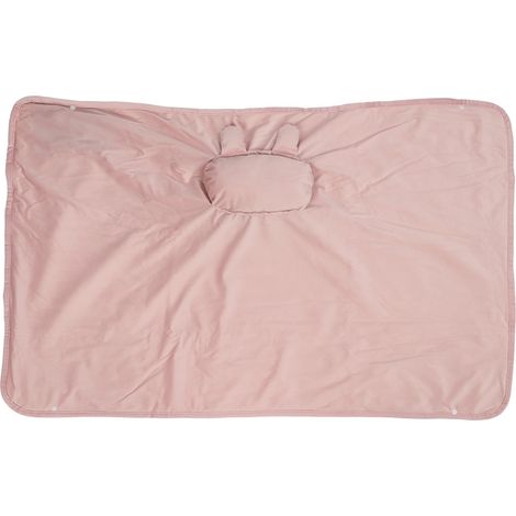 Couverture chauffante électrique douce lavable châle chauffant pour épaules cou bureau fille rose lapin (1/5)