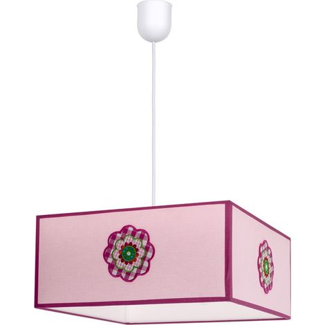Lampara Colgante Petalo 1xe27 Rosa Regx35x35 de FABRILAMP. (1/5)