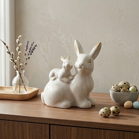 Springtime Glazed Bunny Baby Ornament (1/2)