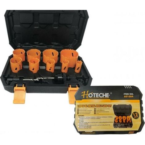 FRESE A TAZZA SEGHE BI METAL FRESA DA TRAPANO PER FERRO LEGNO ALLUMINIO 12PZ