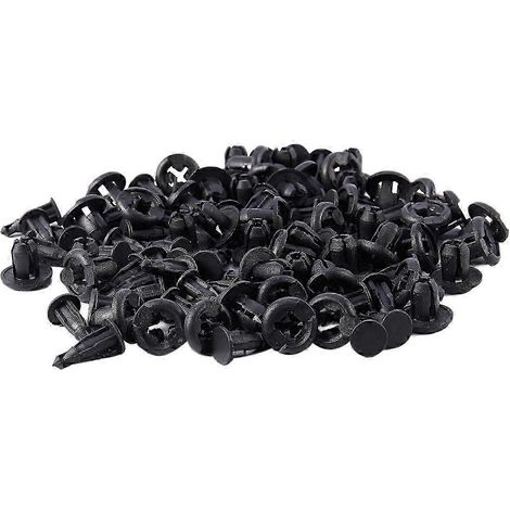 Rivets en plastique de 10 mm de diamètre pour voiture, fixations pour ailes, clips à pression, lot de 50 (fdq) (1/5)