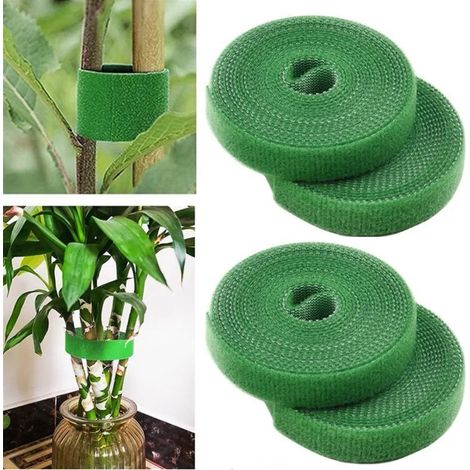 rouleaux de ruban adhésif vert pour plantes, utilisé pour fixer la forme du ruban.