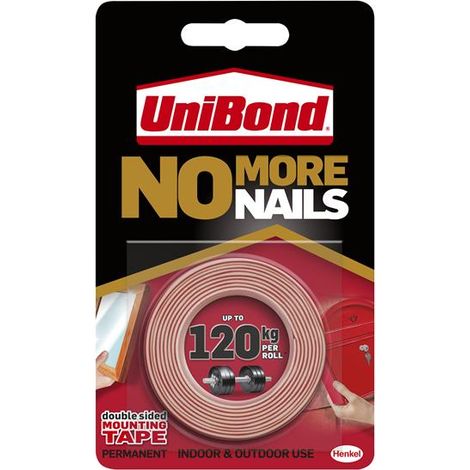 UniBond 2675760 No More Nails Roll Interior / Exterior 19mm x 1.5m UNI781746