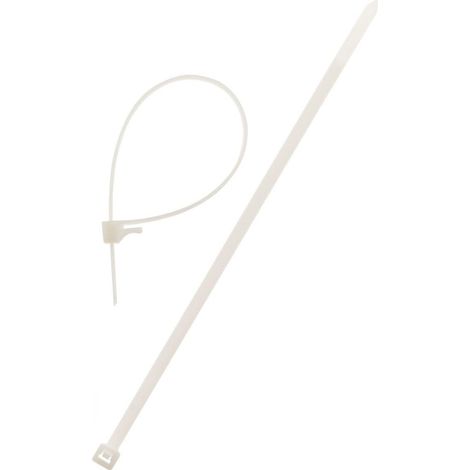 Lot de 20 colliers de câblage 3,6x 140mm - Transparent - Zenitech (1/4)